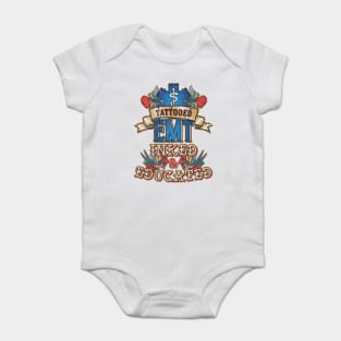 Tattooed EMT for Emergency medical technicians Baby Bodysuit